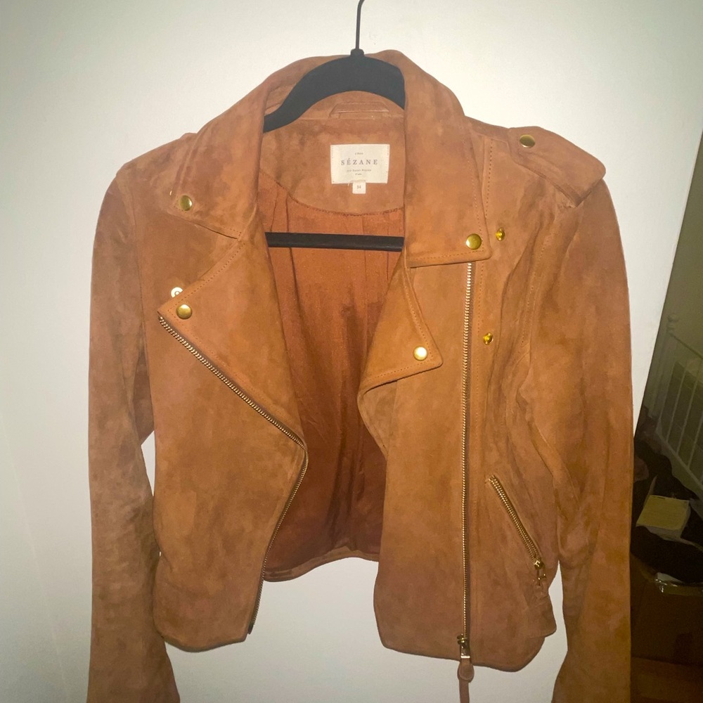 Sezane Moto Jacket - Size 34